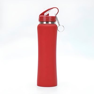 Garrafa Térmica de Bico Canudo Chaveiro 750ml Aço Inox Cor:Azul