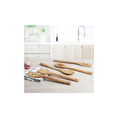 Espatula de Bambu Utensilios Cozinha Madeira Kit 3un