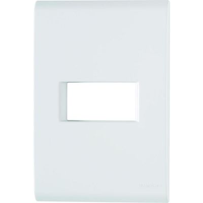 Placa 1 Posto Horizontal 4x2 Tramontina Liz Branca 120 unidades