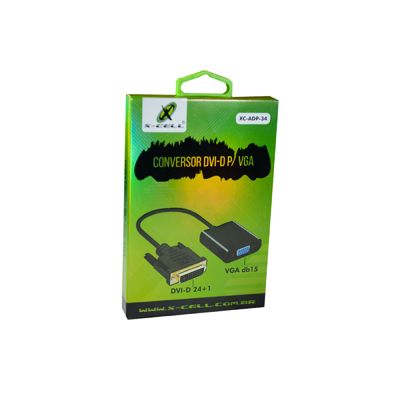 Cabo  Adaptador Conversor DVI-D 24 +1 pra VGA X-cell XC-ADP-34