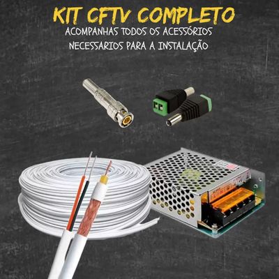 Kit 5 Câmeras Intelbras 1120b Full Color, Dvr 8ch Mhdx 1008c  Sem Hd