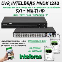 Gravador MHDX 1232 32 Canais Multi HD 5x1 C/02 HDs 3TB