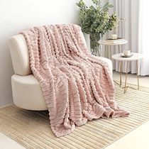 Cobertor Coberta Polar Queen 2,40x2,20 Manta Ultrasoft Alto Relevo Extra Macia Blush Rosa