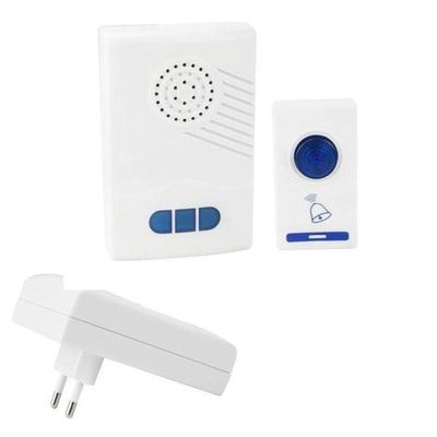 Campainha Sem Fio 100 Metros De Alcance 36 Toques Wireless