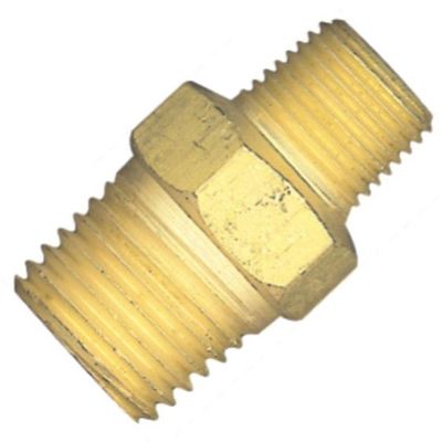 Niple de Redução Lubefer 3/8 x 1/4 Rosca Macho Aço