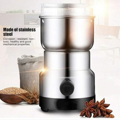 Moedor de café elétrico, em aço inoxidável elétrico Café Noz Grão Erva Triturador Moinho Liquidifica  - 110V