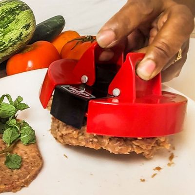 MOLDE PRANA DE HAMBURGUER VERMELHO EM PLÁSTICO DE ALTA QUALIDADE GP05
