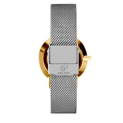 Relógio Feminino Pulseira Prateada Analógico Casual 32mm