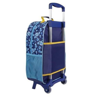 MOCHILA DE RODINHA CONTAINER EASY PISTAS DE BLUE DERMIWIL