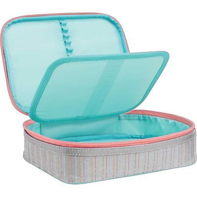 ESTOJO BOX ACADEMIE DOTS CINZA TILIBRA