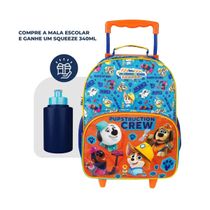 MOCHILA DE RODINHA + SQUEEZE UM CAOZINHO GENIAL l DERMIWIL