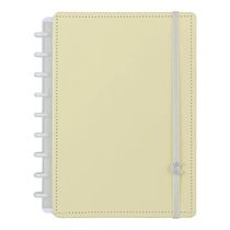 CADERNO MEDIO AMARELO PASTEL CADERNO INTELIGENTE