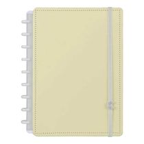 CADERNO MEDIO AMARELO PASTEL CADERNO INTELIGENTE