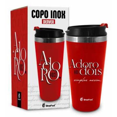 COPO TERMICO EMBORRACHADO ADORO NOS DOIS BRASFOOT