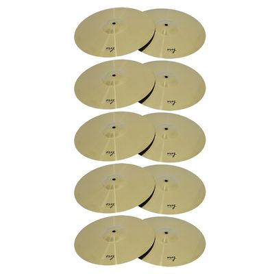Kit 10 Pratos de Ataque para Bateria 18" Liga de Aço New York