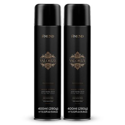 Kit 02 Hair Fixador Ultraforte Valorize Amend 400ml