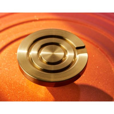 PANELA LE CREUSET REDONDA SIGNATURE FERRO FUNDIDO 28CM FLAMME DORÉE 21177281834479