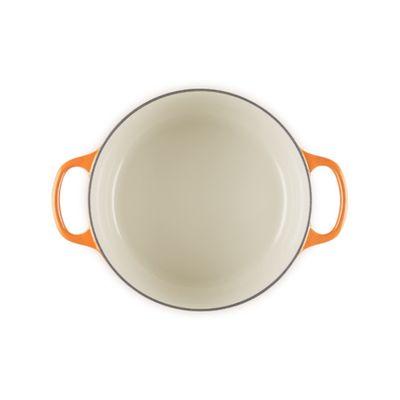 PANELA LE CREUSET REDONDA SIGNATURE FERRO FUNDIDO 28CM FLAMME DORÉE 21177281834479