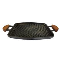 Chapa Bifeteira Grill Antiaderente Alça 31x24cm e Espátula