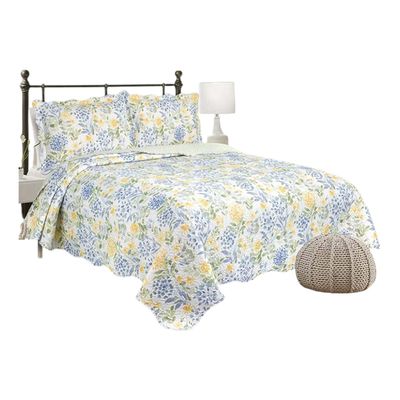 Colcha Dupla Face King 3 Peças Patchwork Fidalga  Camesa