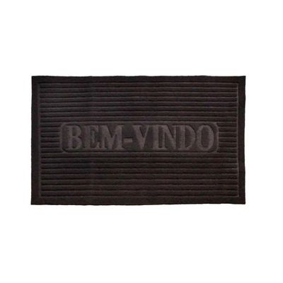 Capacho Bem Vindo 38x58cm Camesa Preto