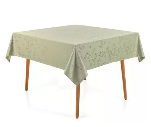 Toalha Mesa Quadrada Verissimo 220x220cm Verde Karsten