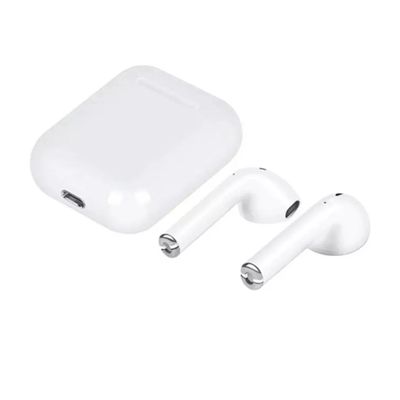 Fone ouvido Branco Recarregável I12 Bluetooth Android