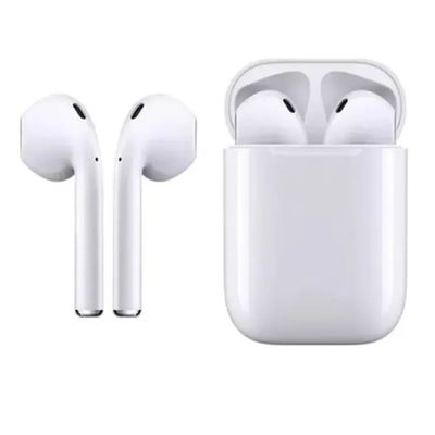 Fone ouvido Branco Recarregável I12 Bluetooth Android