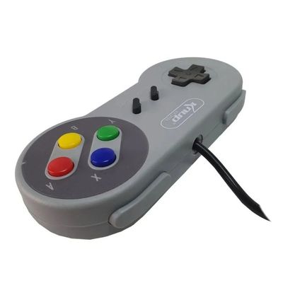 Controle Joystick para PC SNES USB Cinza Knup - KP-3124