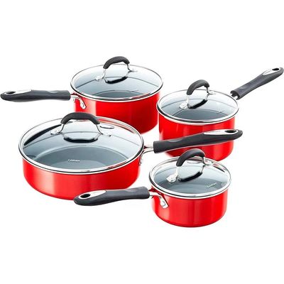 CONJUNTO CUISINART DE PANELAS ADVANTAGE 11 PEÇAS VERMELHO 55-11R