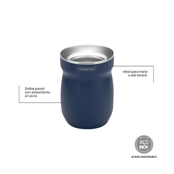 Cuia Térmica Tramontina Azul 240 ml
