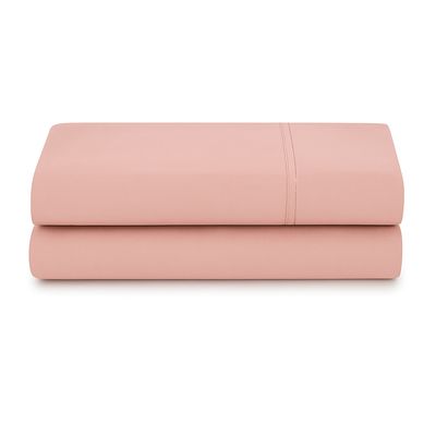 Lençol de Cima Avulso Minimal Liso Casal 01 Peça Malha 100% Algodão - Rose