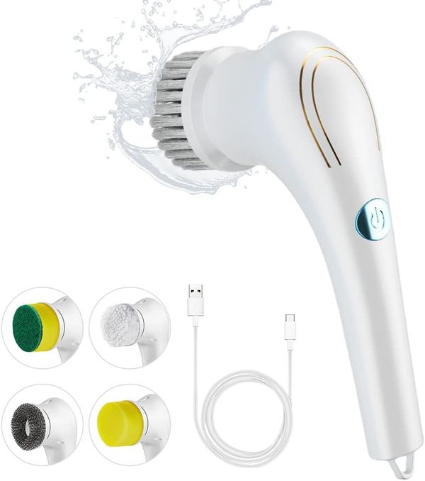 Escova De Limpeza Elétrica Portátil, Giratória Elétrica Sem Fio, Escova De Limpeza Elétrica Recarregável Q-3278