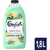 Caixa com 6 Amaciante Comfort de Roupa Brisa Tropical Com Toque De Coco Frasco 1,8L