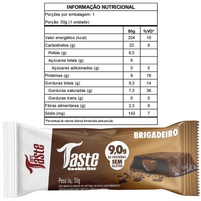 Barra Proteina Protein Bar Mrs Taste Brigadeiro Caixa 12x45g