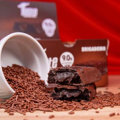 Barra Proteina Protein Bar Mrs Taste Brigadeiro Caixa 12x45g