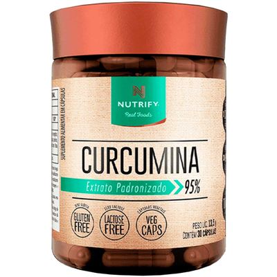 Cúrcuma em Cápsula 130mg com 30 cápsulas Nutrify Curcumina