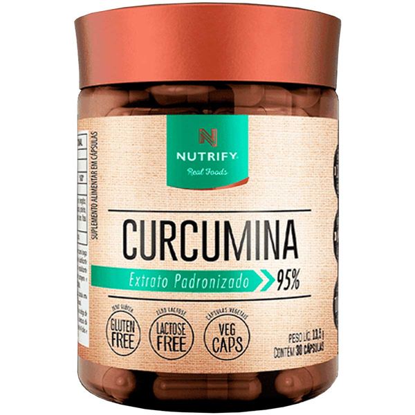 Cúrcuma em Cápsula 130mg com 30 cápsulas Nutrify Curcumina