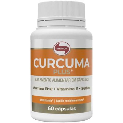 Curcuma em Capsula Vitafor Curcuma Plus 500mg c/ 60 cápsulas