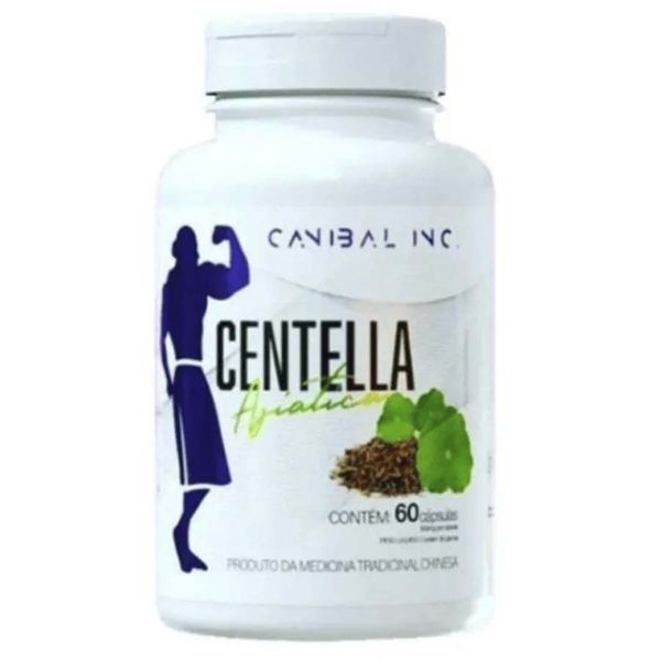 Centella Asiática 500mg com 60 cápsulas Canibal Inc