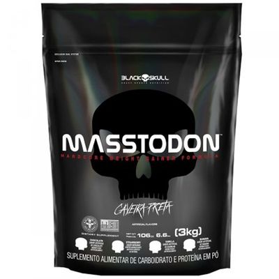 Masstodon Hipercalórico Black Skull Refil 3kg Banana
