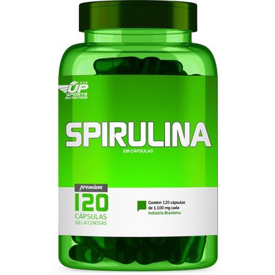 Spirulina 1100mg com 120 cápsulas Up Sports Nutrition