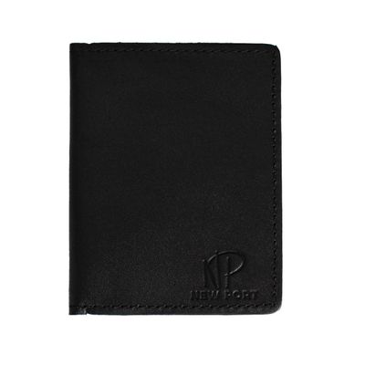 Carteira Masculina Couro Legítimo Porta Cartão Slim Preta