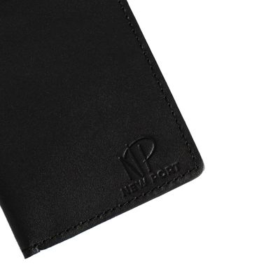 Carteira Masculina Couro Legítimo Porta Cartão Slim Preta
