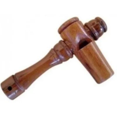Apito Inhambu De Madeira Modelo 01 + Apito Aracuã