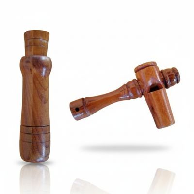 Apito Inhambu De Madeira Modelo 01 + Apito Marrecao