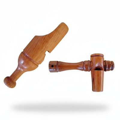 Apito Inhambu De Madeira Modelo 01 + Apito Codorna