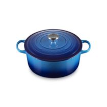 KIT LE CREUSET PANELA 28CM E 24CM SIGNATURE EM FERRO ESMALTADO AZURE BLUE