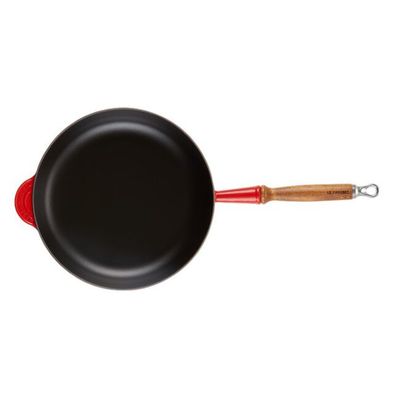 FRIGIDEIRA SAUTE LE CREUSET C/ CABO DE MADEIRA 28CM VERMELHO