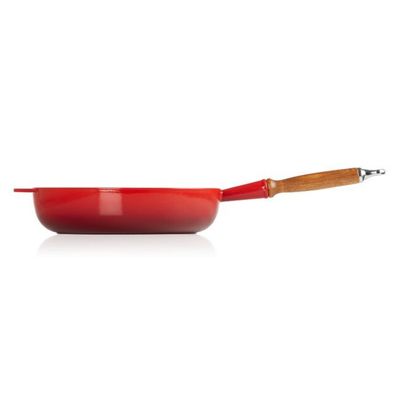 FRIGIDEIRA SAUTE LE CREUSET C/ CABO DE MADEIRA 28CM VERMELHO
